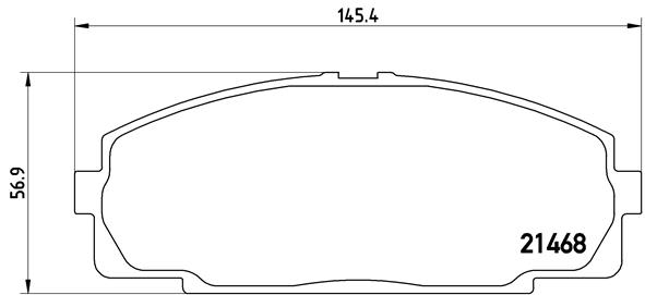 A.B.S. P 83 092 BREMBO Bremsbelagsatz, Scheibenbremse